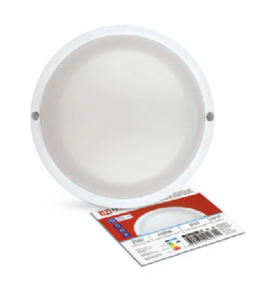 Светильник светодиодный герметичный СПП ОAД-2565-КРУГ 25Вт 6500К 2250Лм с оптико-акустическим датчиком IP65 175мм IN HOME