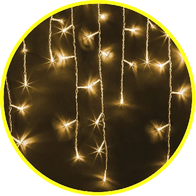 Гирлянда новогодняя светодиодная NGF-I02-100WW-8-3.5м-230-TR-IP44 Navigator Group 61843 21285