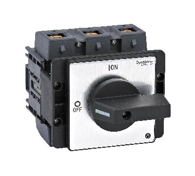 ВЫКЛЮЧАТЕЛЬ-РАЗЪЕДИНИТЕЛЬ 3P 175A С ЧЁРНОЙ РУКОЯТКОЙ НА ДВЕРЦУ 4 ВИНТАМИ