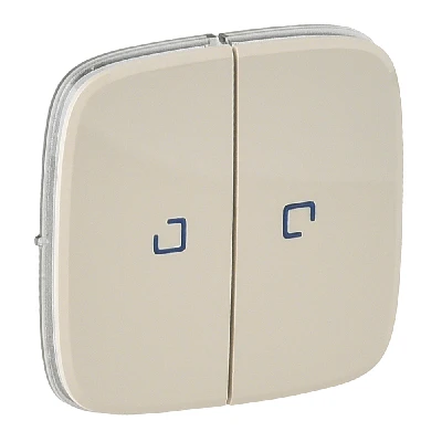 Valena ALLURE Лицевая панель для выключателя двухклавишного с подсветкой Слоновая кость Legrand 755226