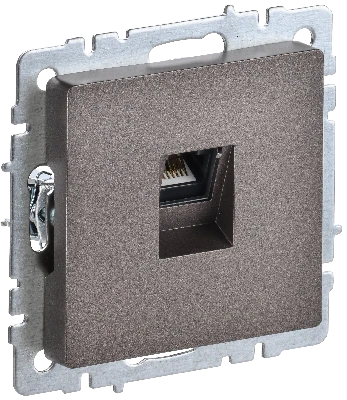 BRITE Розетка компьютерная RJ45 кат.5E РК10-БрТБ темная бронза IEK BR-K10-1-K45