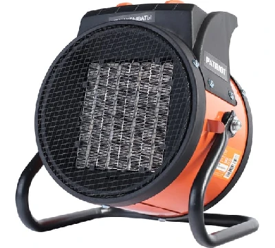 Тепловентилятор электрический на 2.0 кВт, 220В  PTR-3S, с терморегулятором, керамическим нагревательным элементом PTC, шнур с евровилкой