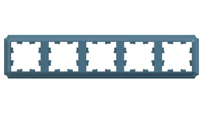 ATLASDESIGN ANTIQUE 5-постовая рамка, универсальная, ИЗУМРУД Systeme Electric ATN100805