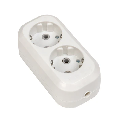 Колодка 2 гнезда c заземлением 16А Эксперт EKF AKB16-2