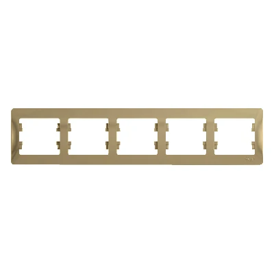 GLOSSA Рамка горизонтальная 5 постов титан Systeme Electric GSL000405