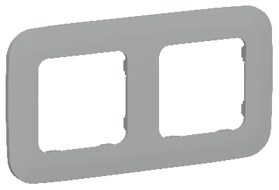 FLITE ARTISTIC Рамка 2-местная РУ-2-А-ФлС серый IEK