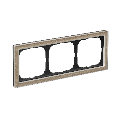 ARTGALLERY PURE 3-постовая РАМКА, ОРГАНИЧЕСКОЕ СТЕКЛО ШАМПАНЬ