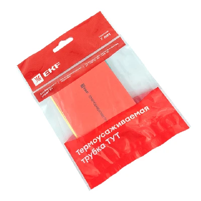 Трубка термоусаживаемая ТУТ нг 50/25 (7 цветов по 3шт) 100мм PROxima EKF tut-n-50