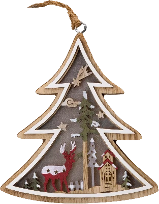 Гирлянда новогодняя светодиодная NGF-D045-04 игрушка елочка Navigator Group 95053 30657