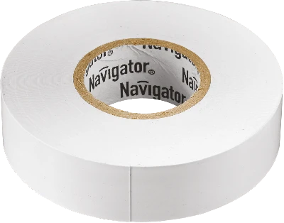 Изолента ПВХ белая 15мм 20м Navigator Group 71102 17349