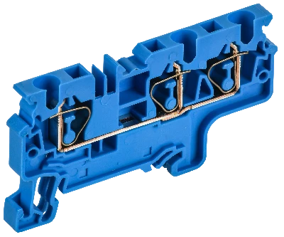 ARMAFIX Клемма пружинная CX4-3 BU 4мм2 трехконтактная синяя IEK