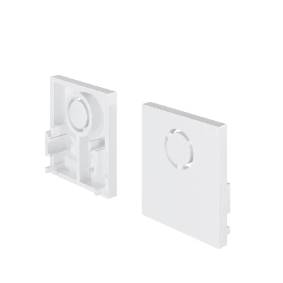 Заглушки для накладного низкопрофильного шинопровода Exility 2шт