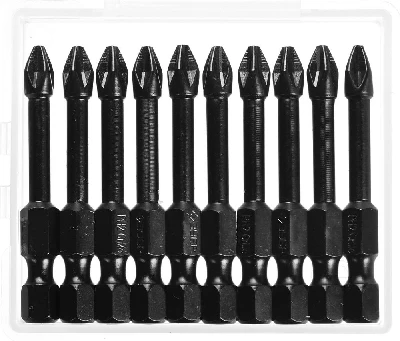 Биты ударные PH2, 50 мм, 10 шт ЗУБР 26021-2-50-S10