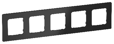 FLITE CLASSIC Рамка 5-местная РУ-5-К-ФлЧ черный IEK