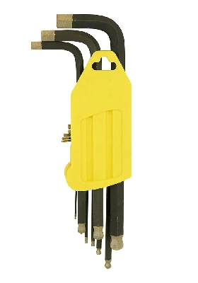 Набор шестигранных ключей с шариковым наконечником алмазное покрытие сталь S2 1.5-10'мм(1 комплект - 9шт)