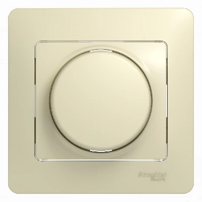 Диммер поворотно нажимной, LED, RC, 630 Вт, бежевый Systeme Electric GSL000237