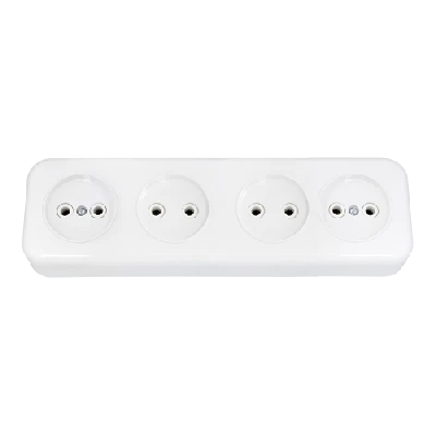 Беларусь Розетка четырехместная наружная БелТИЗ РА16-246             Розетка РА16-246