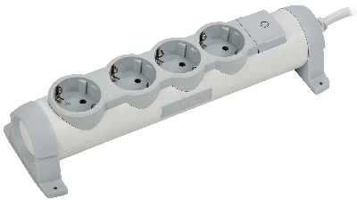 COMFORT Удлинитель У04К 4 места 2P+PE 3м 3х1,5мм2 16А белый IEK