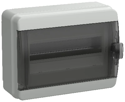 TEKFOR Корпус пластиковый навесной КМПн-12 IP65 черная прозрачная дверь IEK TF5-KP72-N-12-65-K03-K02