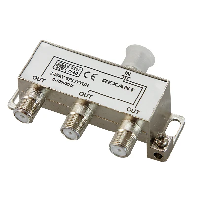 Делитель ТВ х 3 под F разъём 5-1000 МГц,