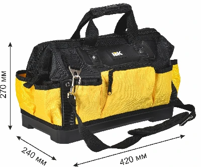 Сумка монтажника с пластиковым дном BG-02 ARMA2L 5 IEK A2L5-BG12-02-K02