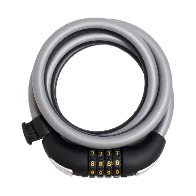 Замок навесной БУЛАТ ВС 557 (d15*1500) кодовый с тросом, с креплением на раму велосипеда ПТК Компания 14035