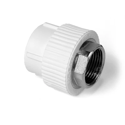 Муфта комбинированная 40 х 1 1/4' ВР под ключ полипропиленовая PPR белый PRO AQUA PA22520P