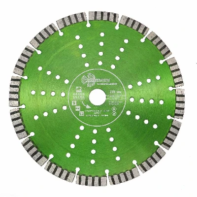 Диск алмазный отрезной 230х22,23х12 Сегмент Турбо серия Grand hot press
