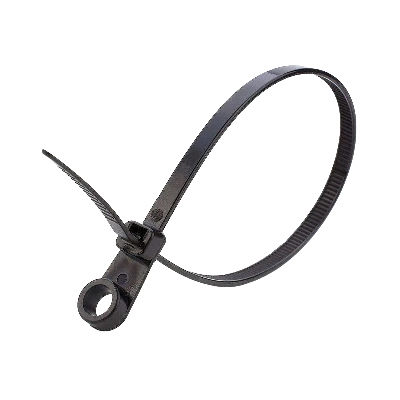 Стяжка кабельная нейлоновая (хомут) под винт 4.8 х 200 мм чёрная (100 шт/уп) NO-224-591