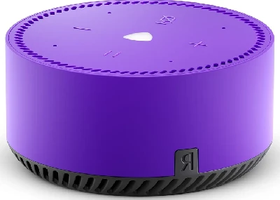 Станция Яндекс Лайт Фиолетовая (Умная колонка с голосовым помощником). Подписка 1 мес. Яндекс. Плюс Мульти в подарок. Yandex YNDX-00025 Purple