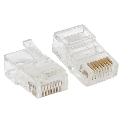 Коннектор RJ-45 TERACOM PRO неэкранированный 8P8C 30мкд Cat.5E универсальный (упак.10шт) EKF TRP-PLUG-5EUTP-10