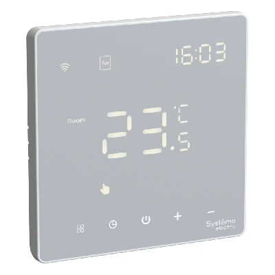 ARTGALLERY ТЕРМОСТАТ программируемый с Wi-Fi для электрического теплого пола, 16 А, моноблочный, БЕЛЫЙ
