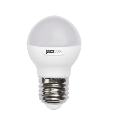 Лампа светодиодная LED 9Вт Е27 теплый белый матовый шар JazzWay 2859631A