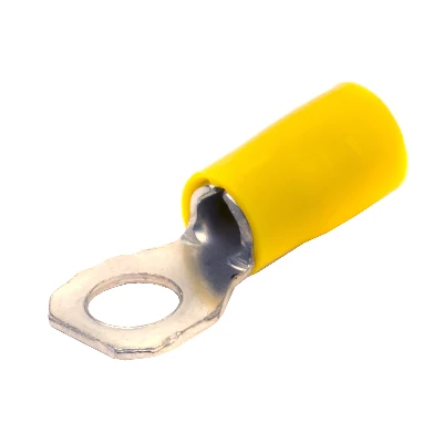 Наконечник кабельный НКИ 6-5 с изолированным фланцем желтый (50шт) DKC 2C5P