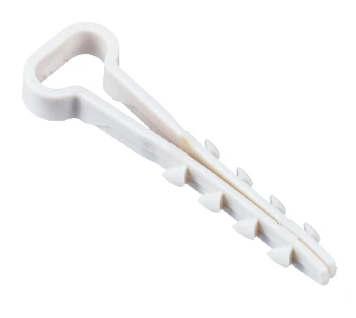 Дюбель-хомут 5х10мм для плоского кабеля нейлон белый (100шт/упак) IEK UDH14-05-10-100-K01