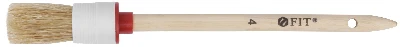 Кисть круглая, натуральная светлая щетина №4 (25 мм) FIT 01303
