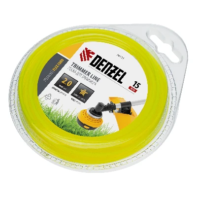 Леска для триммера звезда 2 мм х 15 м,  блистер FLEX CORD