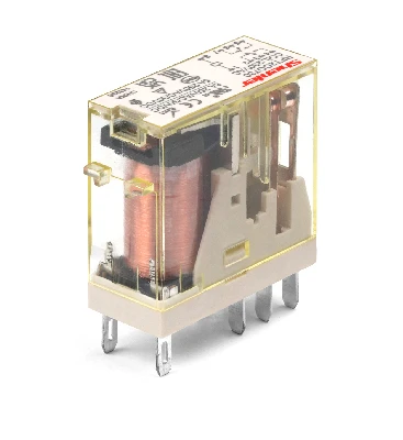 Реле RKE4CO524LT, 4CO, 5A, 24VAC, мех.индикация,тест-кнопка с блокировкой, LED