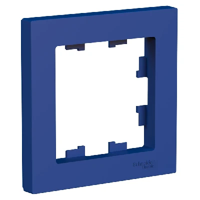 ATLASDESIGN рамка однопостовая, АКВАМАРИН Systeme Electric ATN001101