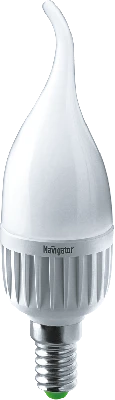 Лампа светодиодная LED 7вт E14 белый матовая свеча на ветру Navigator Group 61027 20101