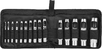 Пробойники для кожи 3-25 мм, набор 15 шт