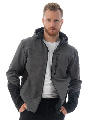 Куртка софтшелл Brodeks KS237, серый/черный (L)