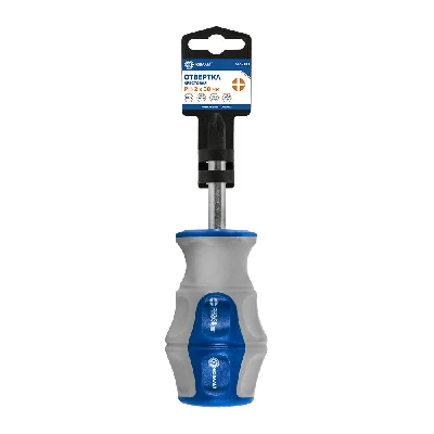 Отвертка Ultra Grip PH-2 х 38 мм, CR-V, двухкомпонентная рукоятка, подвес