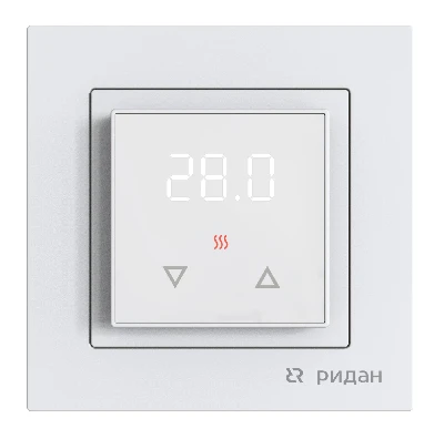 Терморегулятор Ридан Room, с комбинацией датчиков, белый, 16А