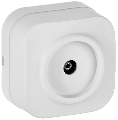 GLORY Розетка для открытой установки TV РТВ20-ХБм белый матовый IEK