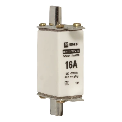 Вставка плавкая ППН-33 100/16А габарит 00С