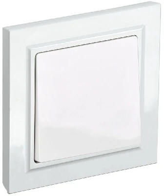 BRITE Выключатель одноклавишный 10А в сборе ВСР10-1-0-БрБ белый IEK BR-V10-0-10-K01-F