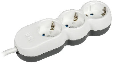 Удлинитель бытовой У03 3 места 2P+PE/3м 3х1.5мм2 16А/250В UNO IEK WYP53-16-03-03-Z