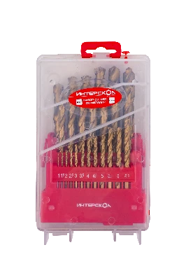 Набор сверел по металлу из быстрорежущей стали HSS-TiN 25 шт