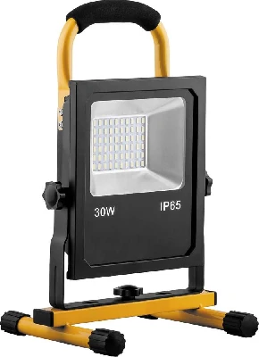 Прожектор светодиодный ДО-30w переносной аккумуляторный 6400K 2400Лм IP65 с зарядным устройством FERON LL-913 32089